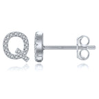 イニシャルピアス シルバー q