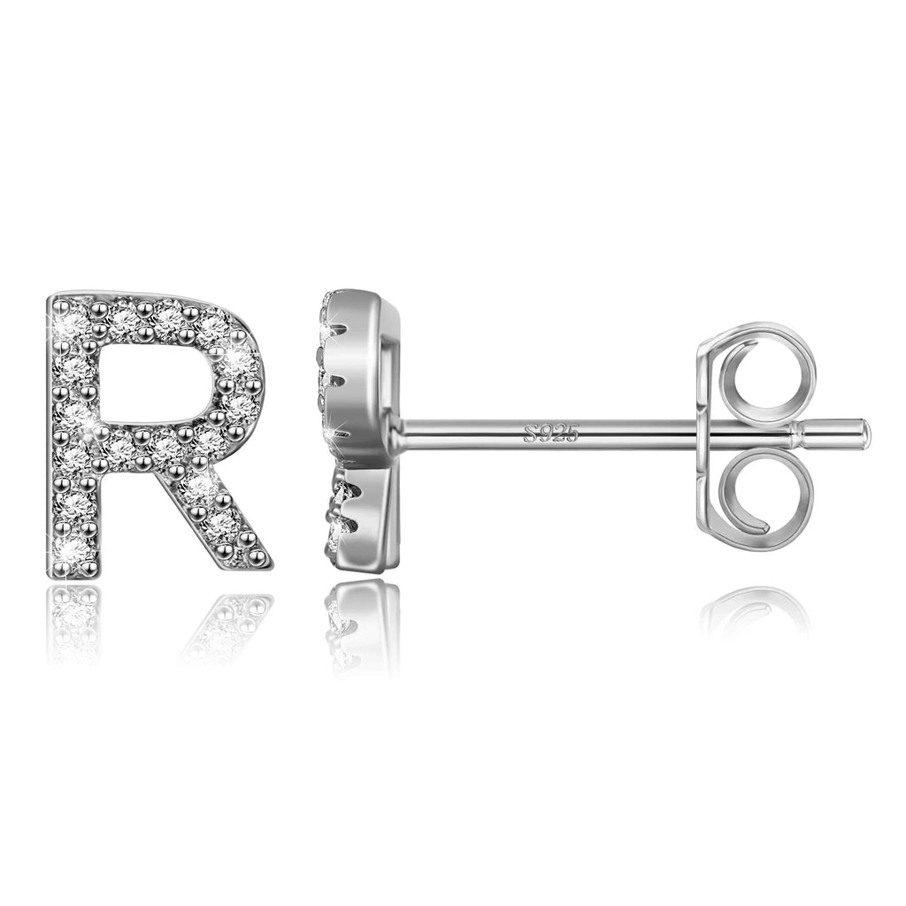 イニシャルピアス シルバー r