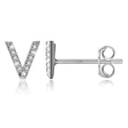 イニシャルピアス シルバー v