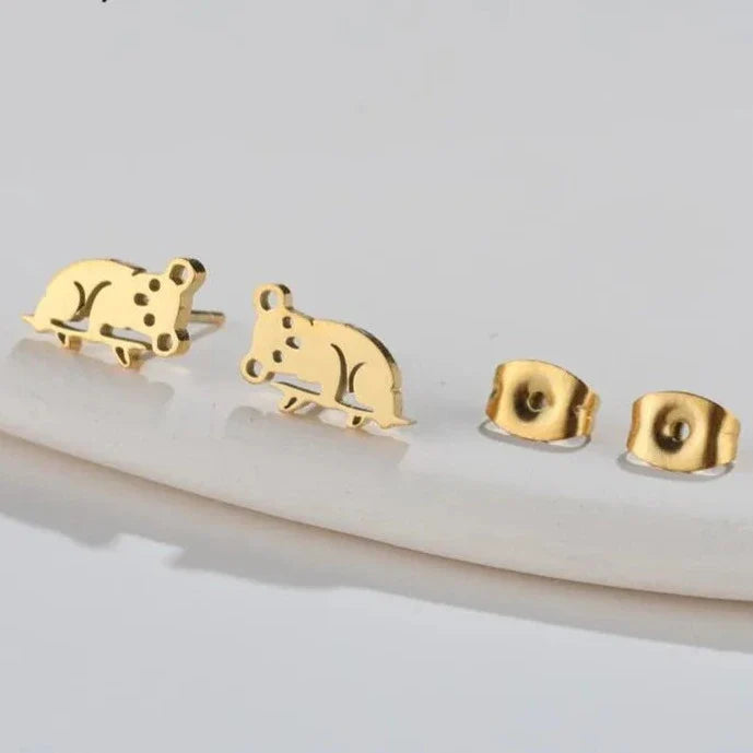 かわいいコアラのピアス ゴールド