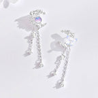 Boucles d'Oreilles Lune et Papillons