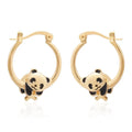 Boucles D'Oreilles Panda Or
