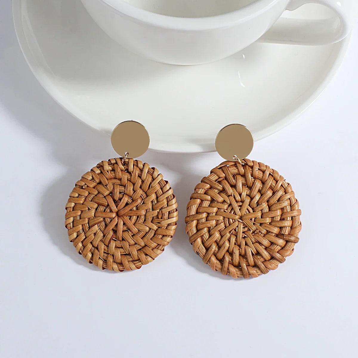 Boucles d'Oreilles Pendantes de Style Bohême Effet Naturel