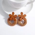 Boucles d'Oreilles Pendantes de Style Bohême Effet Naturel