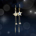 星と惑星の揺れるピアス