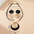 Boucles d'Oreilles Pendantes Rondes Bohême Chic