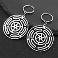 Boucles d'Oreilles Pendantes Roue d'Hécate Strophalos Femme