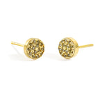 Boucles d'oreilles puces avec pierre de naissance pour femme décembre