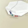 Bracelet 7 Chakras Pierres Naturelles Gourmette Femme