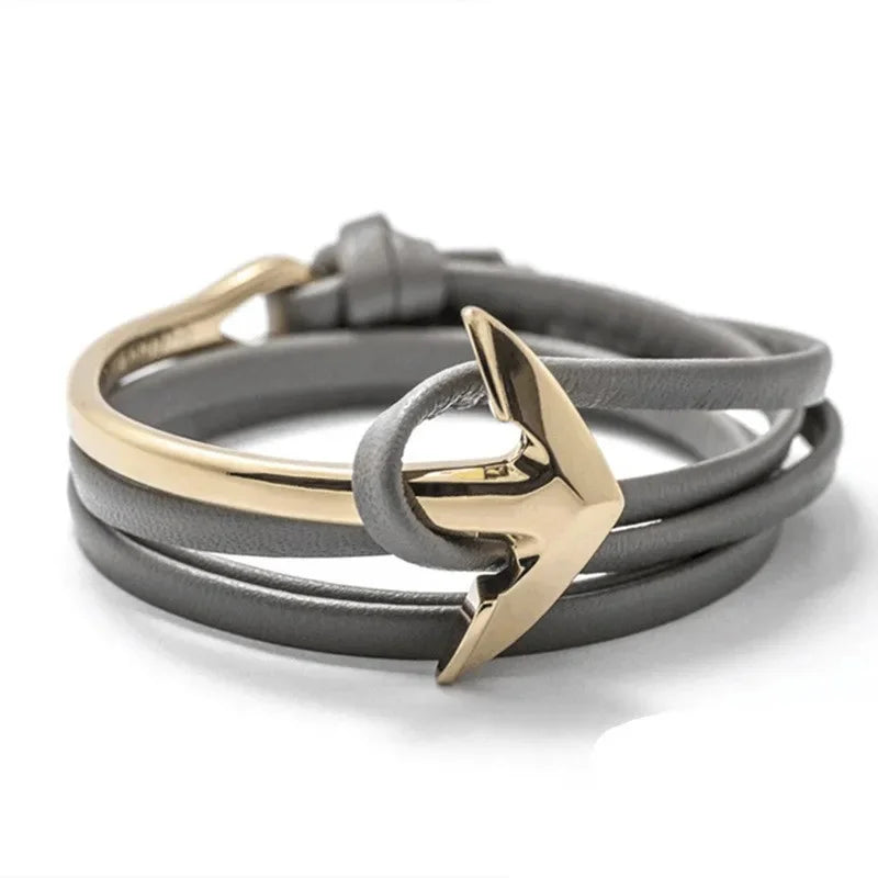 Bracelet ajustable ancre marine
