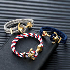 Bracelet ancre homme