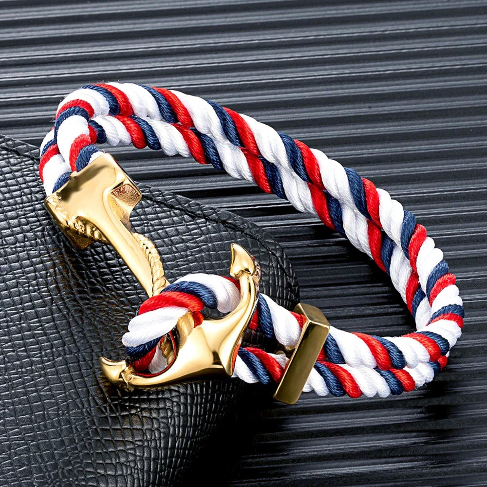 Bracelet ancre homme