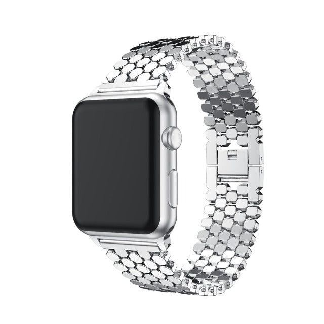 Apple Watch用デラックスブレスレット シルバー