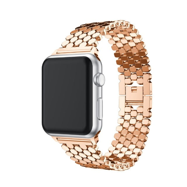 Apple Watch用デラックスブレスレット ローズゴールド