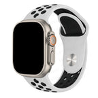 Apple Watch用スポーツバンド ホワイト×ブラック