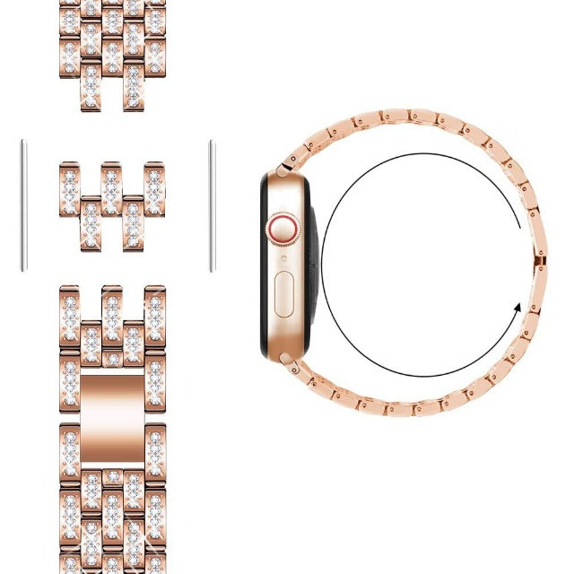 レディース向け Apple Watch ダイヤモンド ブレスレット