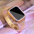 レディース向け Apple Watch ダイヤモンド ブレスレット ゴールド