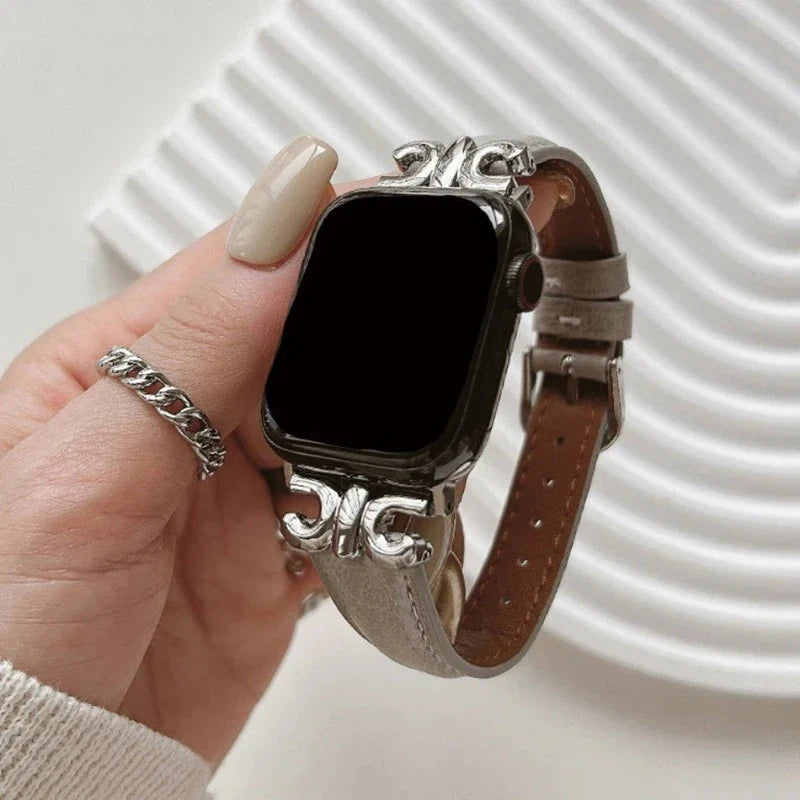 Bracelet Apple Watch en Cuir pour Femme