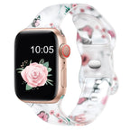 Apple Watch用 レディース ブレスレット フローラルプリント