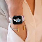 Apple Watch用 レディース ブレスレット フローラルプリント
