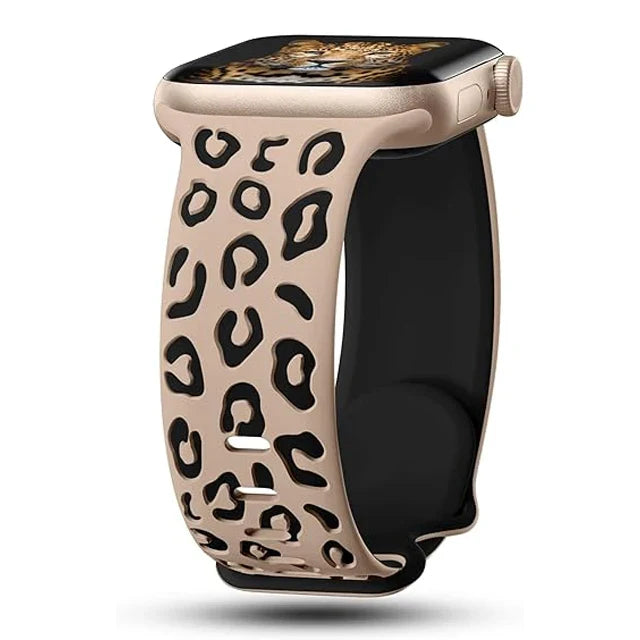 Apple Watch用レオパードブレスレット ベージュ