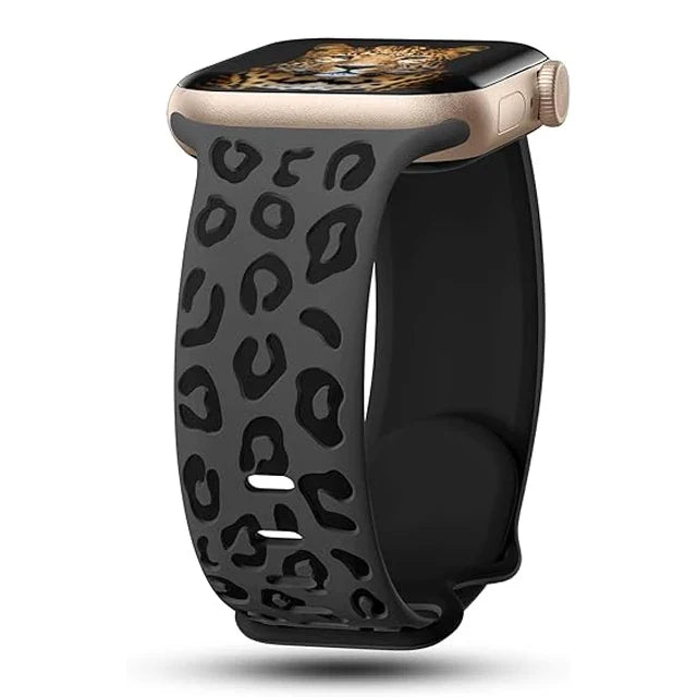 Apple Watch用レオパードブレスレット ブラック