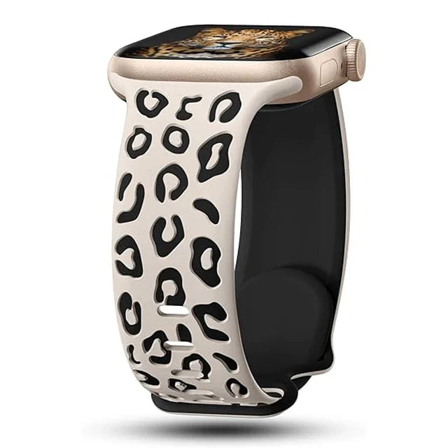 Apple Watch用レオパードブレスレット ライトベージュ