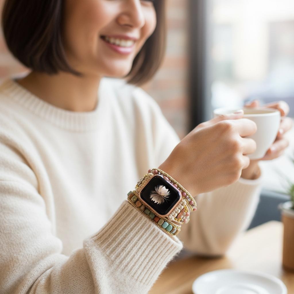 Bracelet Apple Watch Pierre Naturelle