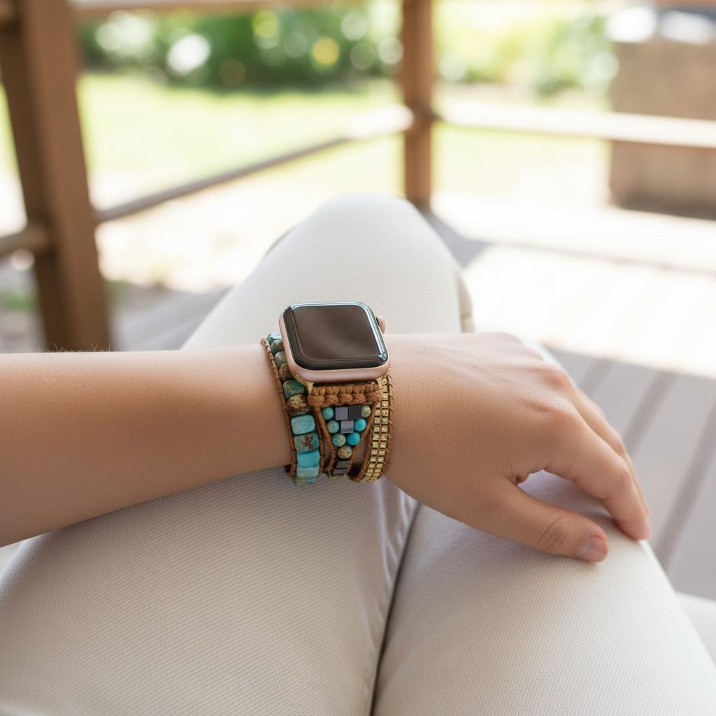 Bracelet Apple Watch Pierre Naturelle