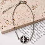Bracelet avec Boussole Rose des Vents Homme ou Femme