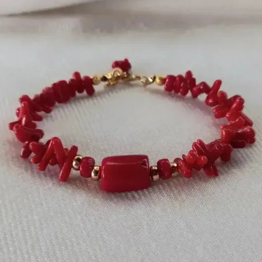 レッドコーラルのブレスレット