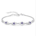 Bracelet avec Fines Fleurs en Zircon