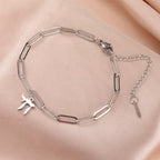ユダヤの生命のシンボル「ハイ」シルバーブレスレット