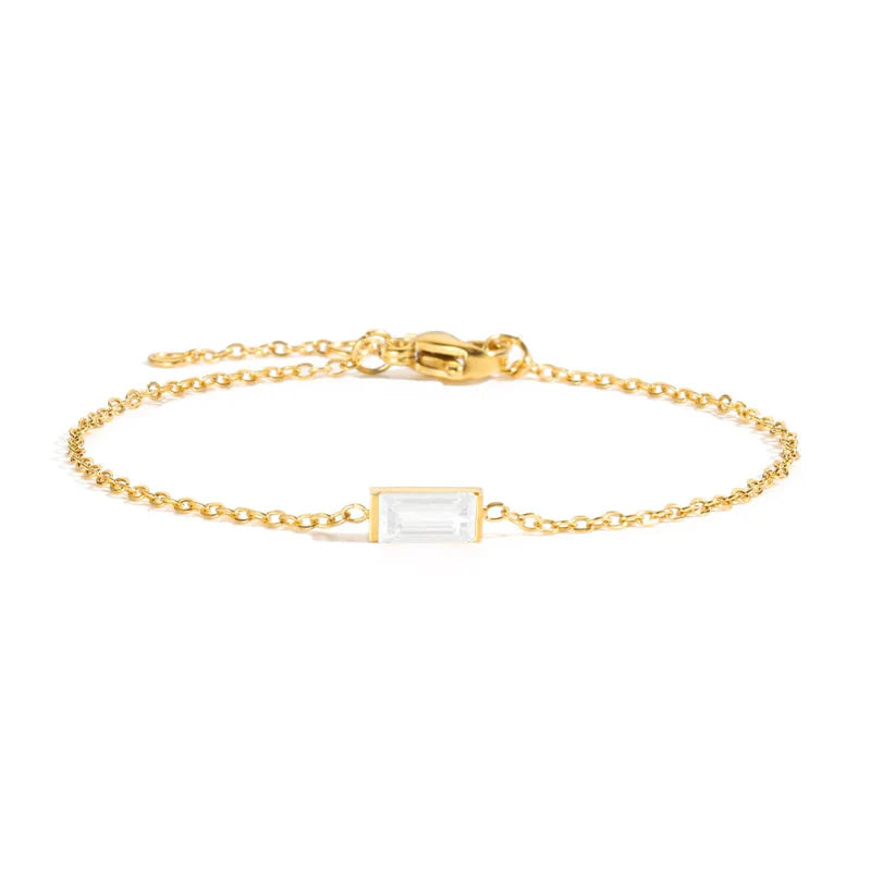 Bracelet avec Pierre de Naissance Colorée