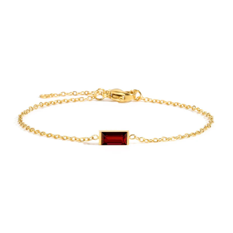 Bracelet avec Pierre de Naissance Colorée