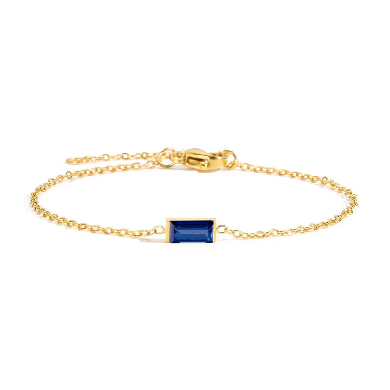 Bracelet avec Pierre de Naissance Colorée