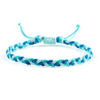 Bracelet Brésilien Bleu Fait Main bleu et vert