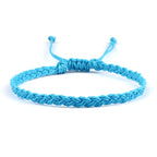 Bracelet Brésilien Bleu Fait Main bleu turquoise