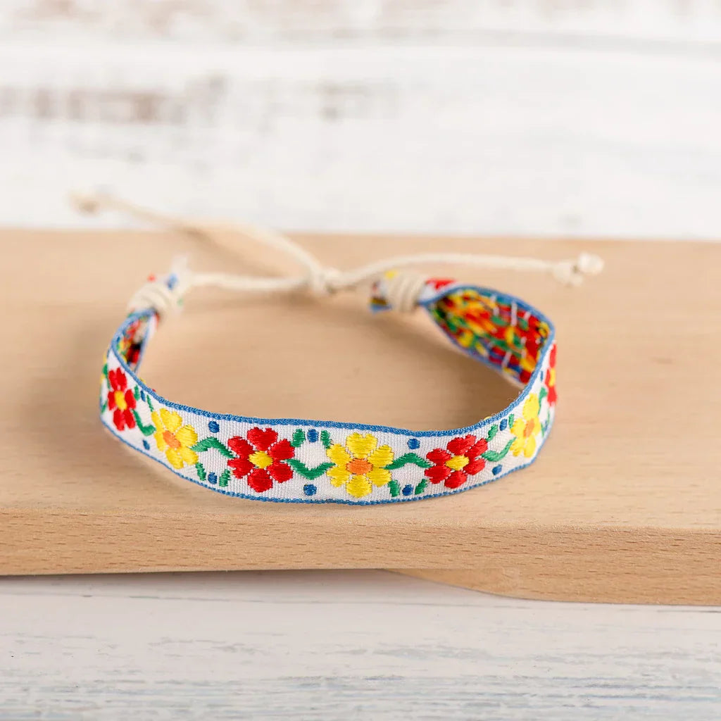 Bracelet Brésilien Style Été jaune