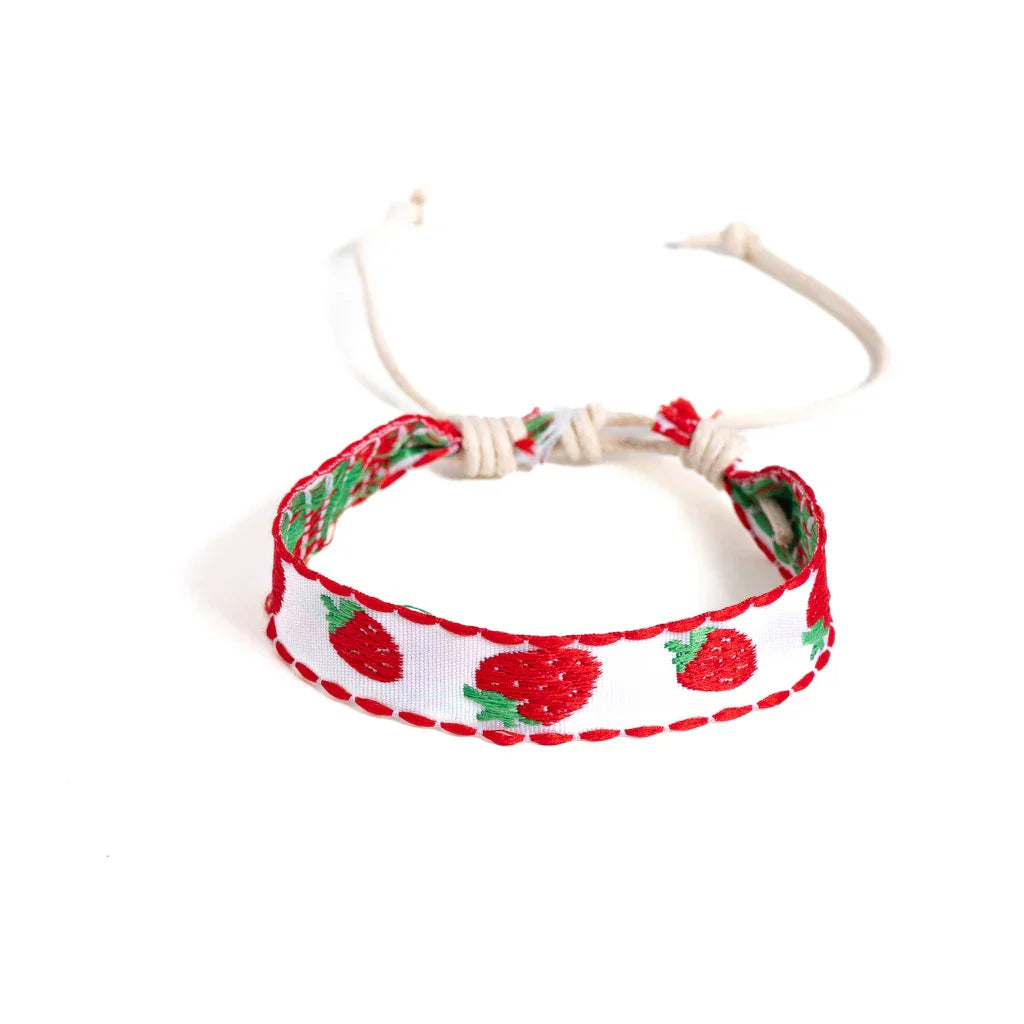 Bracelet Brésilien Style Été rouge
