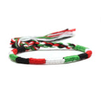 Bracelet Brésilien Style Hippie Bohème vert et blanc
