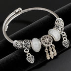 Bracelet Capteur de Rêves et Coeurs