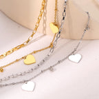 Bracelet Coeur Double Femme