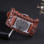 ブレスレット レザー ペンタグラム 魔術 Wiccan チェーンブレスレット 1