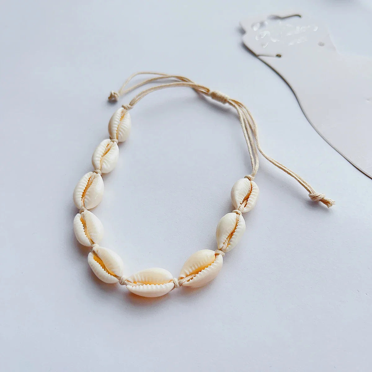 Bracelet de cheville coquillage Cauri pour femme