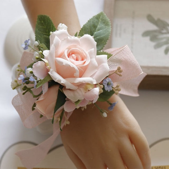 花モチーフのブライダルブレスレット（レディース）