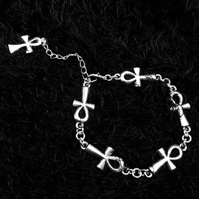 Bracelet Egypte Ankh Argent