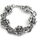 Bracelet en Acier Tête de Mort