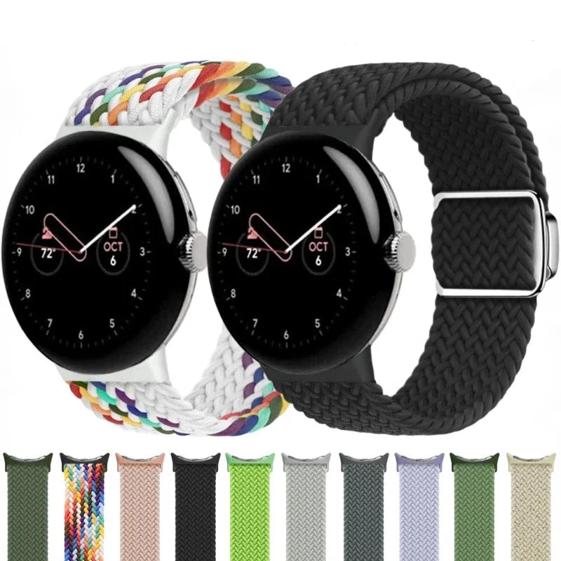 Google Pixel Watch 41mm用 ナイロンコード スマートウォッチブレスレット 