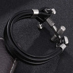 Bracelet en Cuir Ancre - l'Invincible